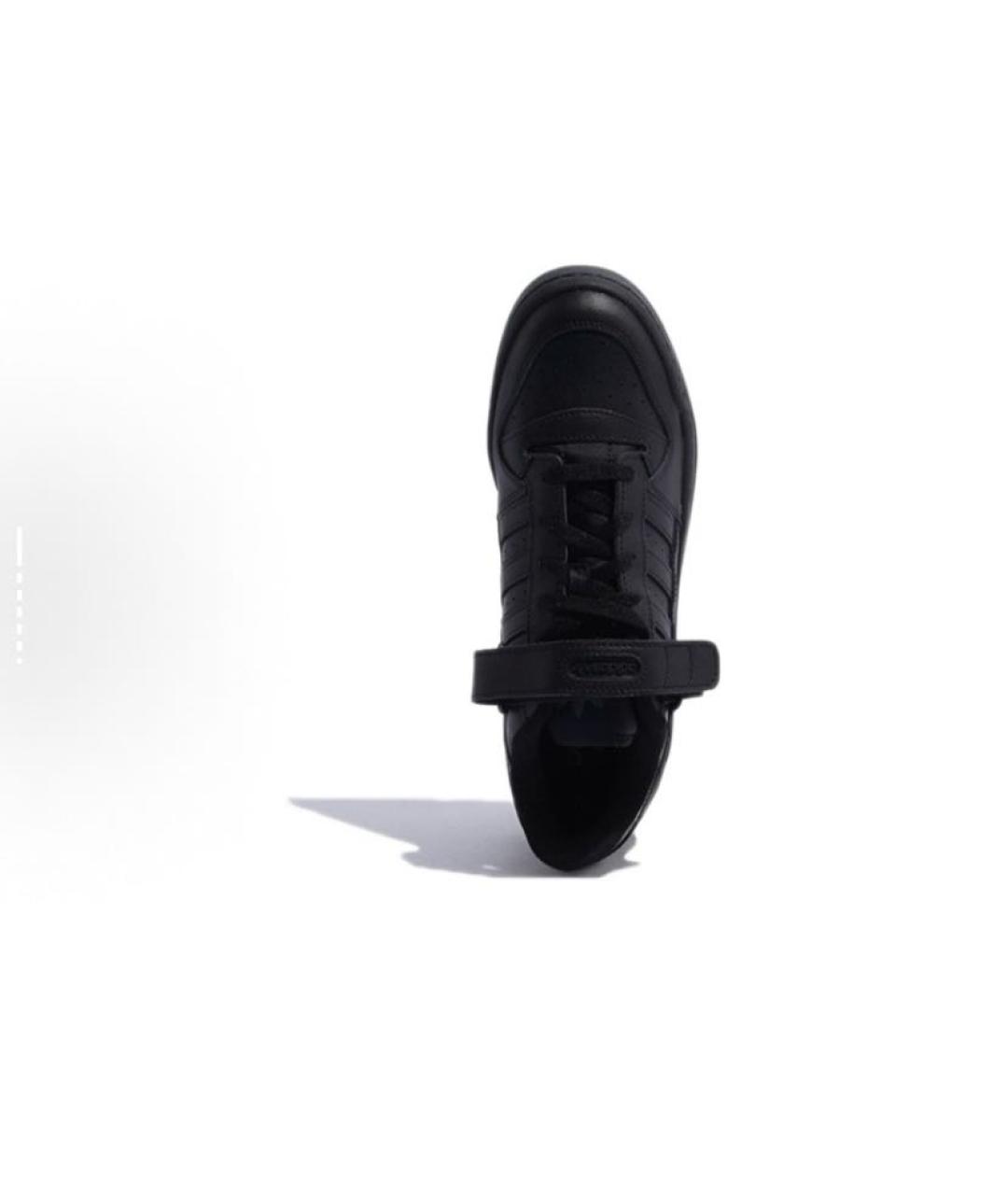 ADIDAS Черные кожаные кроссовки, фото 6