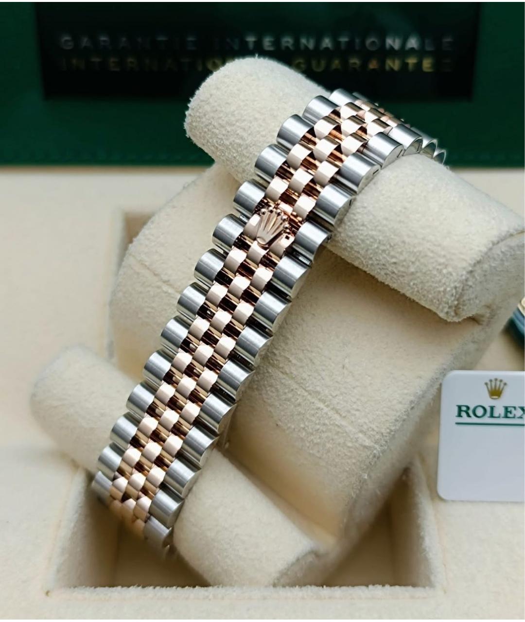 ROLEX Антрацитовые часы из розового золота, фото 5