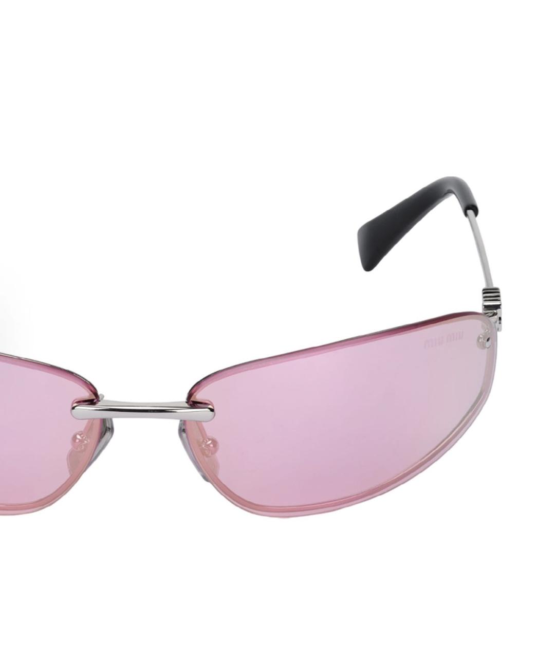 MIU MIU Розовые солнцезащитные очки, фото 3