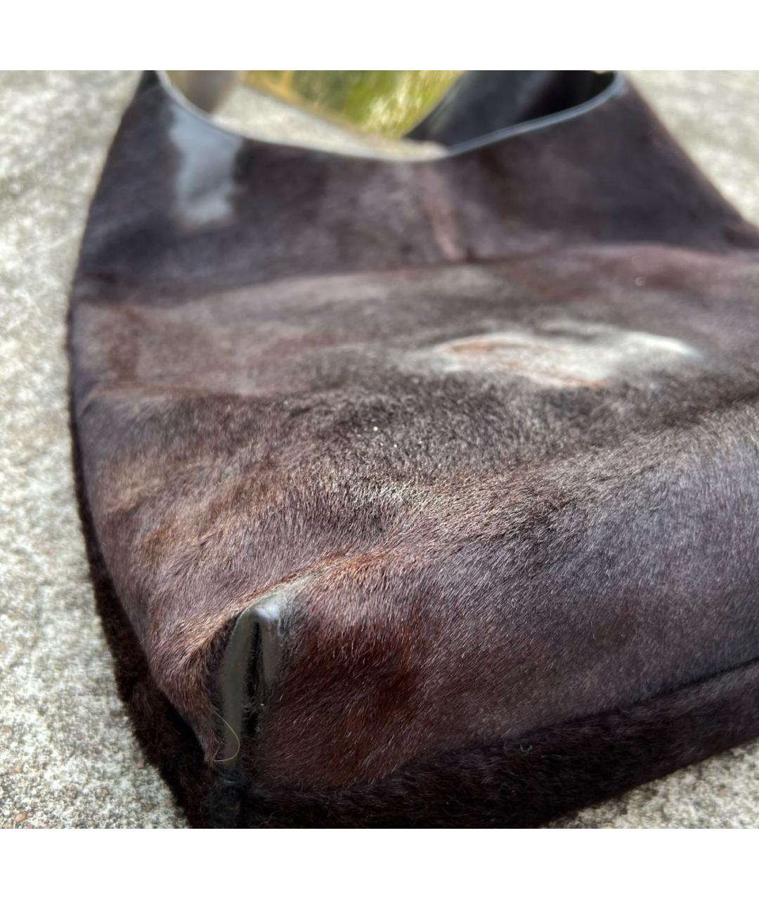 GUCCI Коричневая сумка тоут из экзотической кожи, фото 7