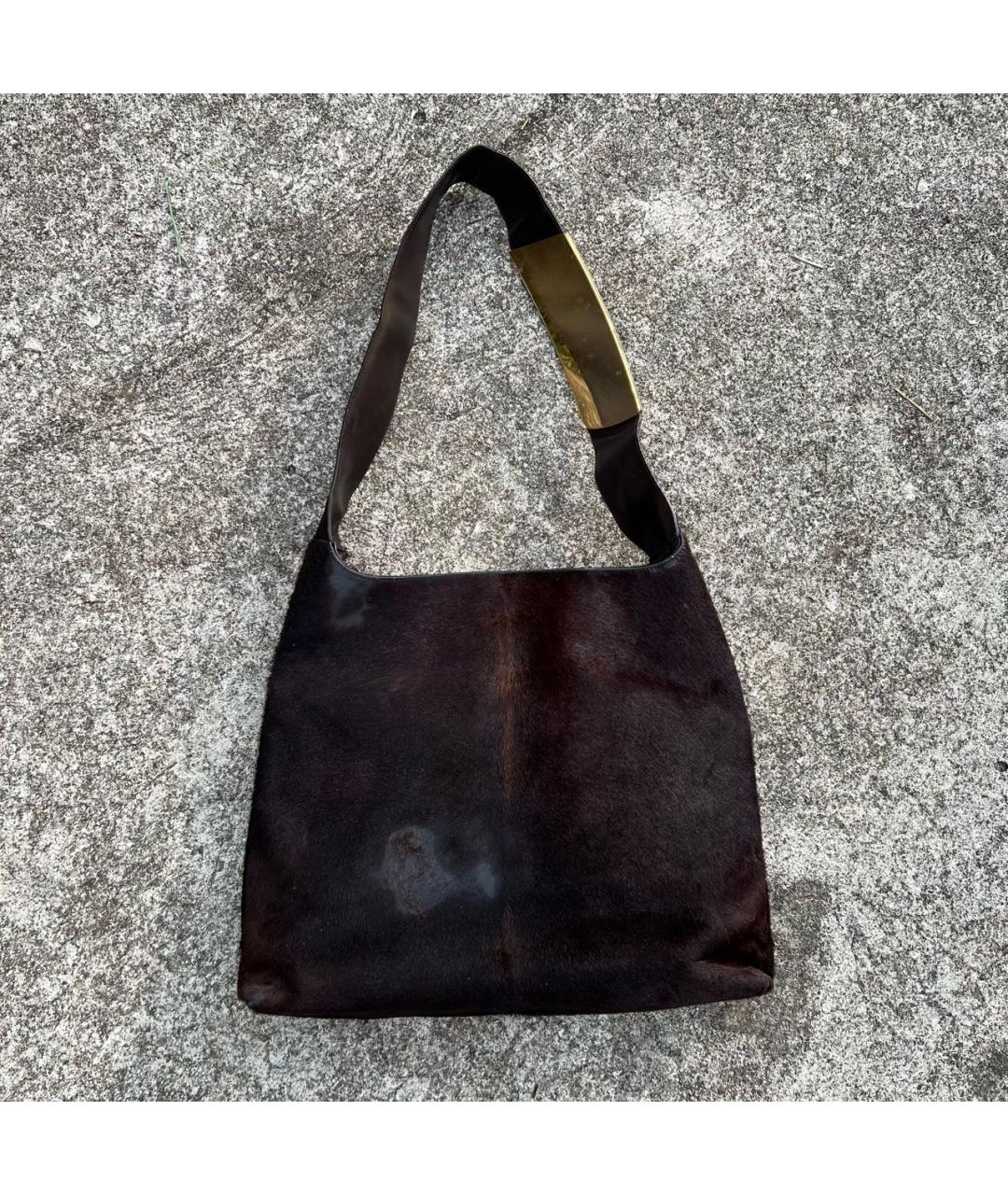 GUCCI Коричневая сумка тоут из экзотической кожи, фото 2