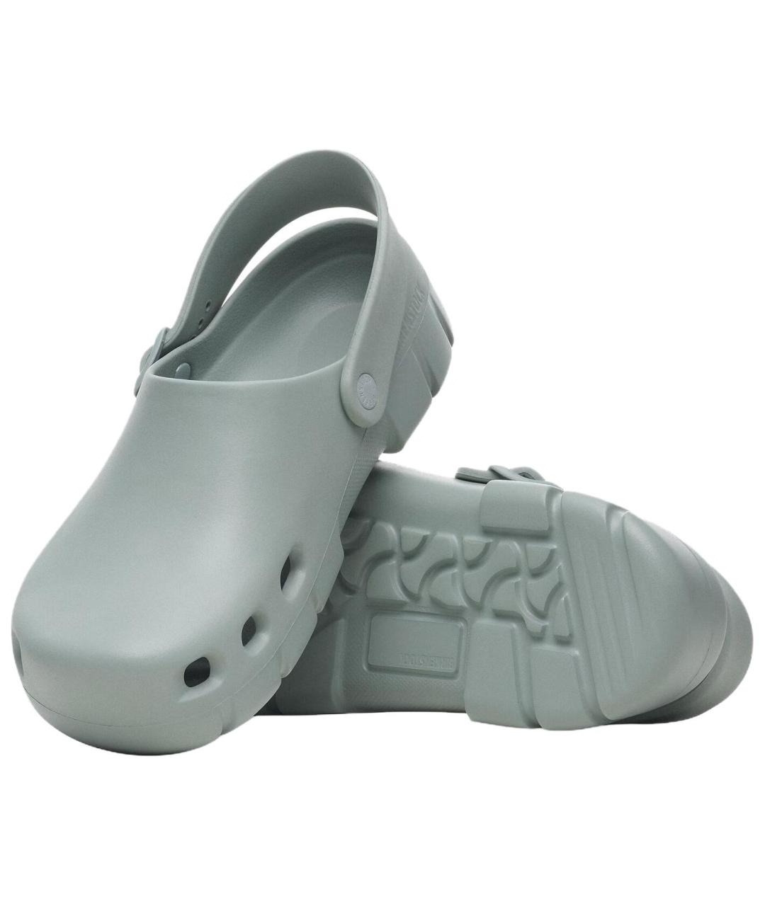 BIRKENSTOCK Серые сабо, фото 5