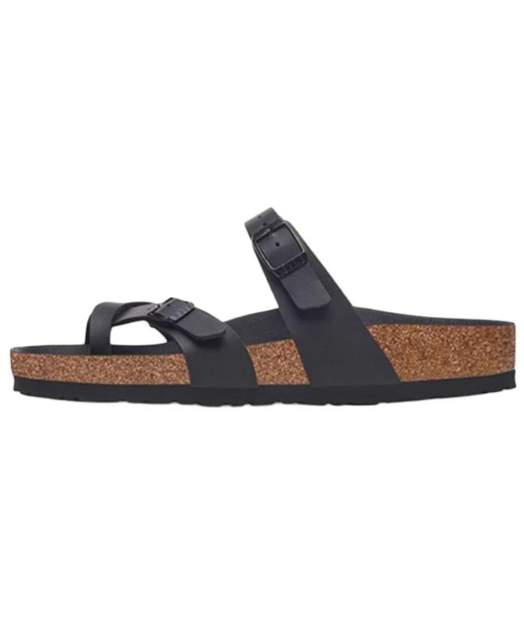 BIRKENSTOCK Черные шлепанцы, фото 4