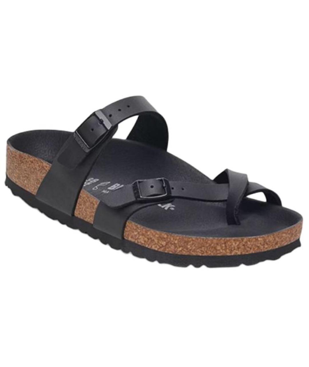 BIRKENSTOCK Черные шлепанцы, фото 2