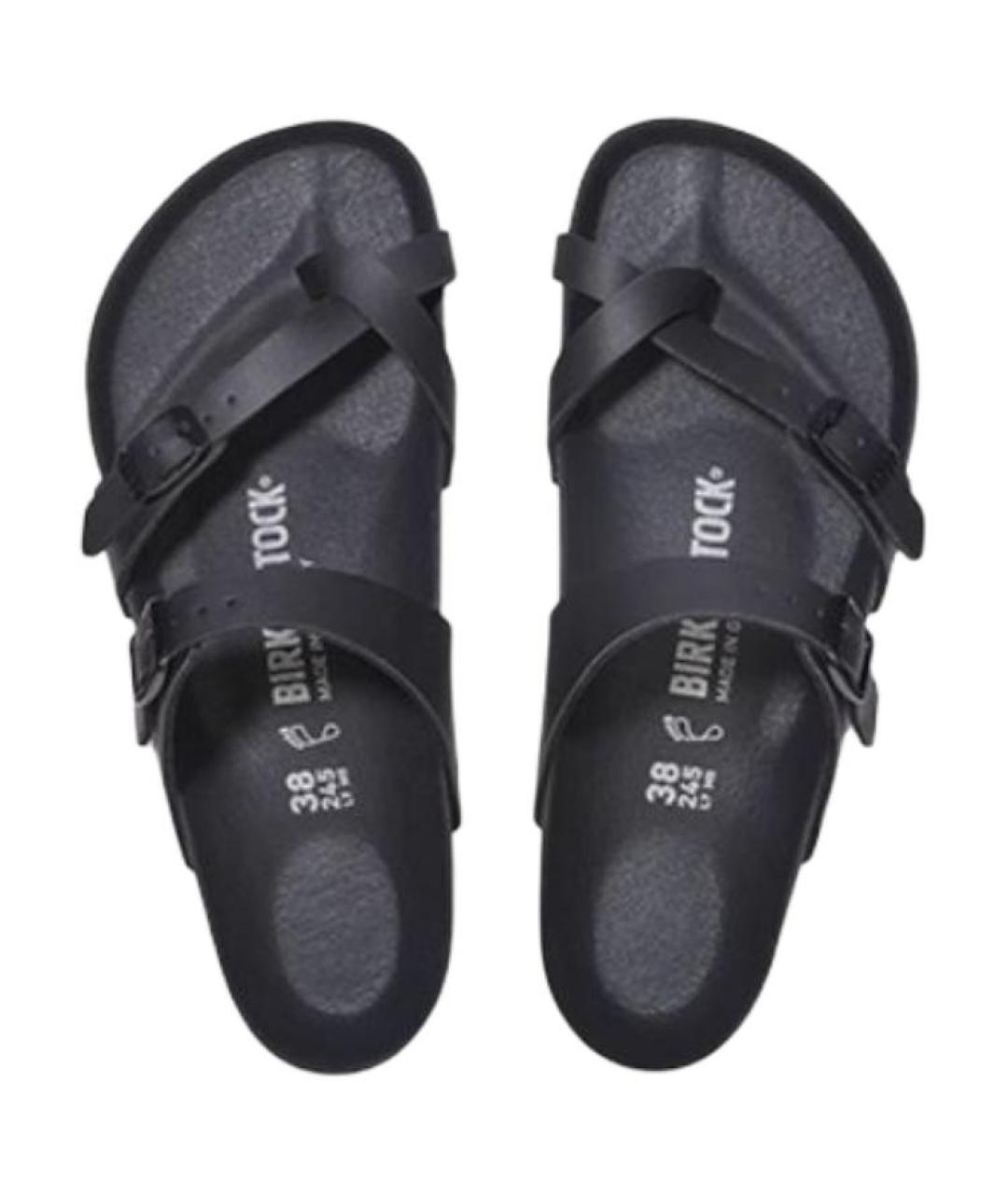 BIRKENSTOCK Черные шлепанцы, фото 3