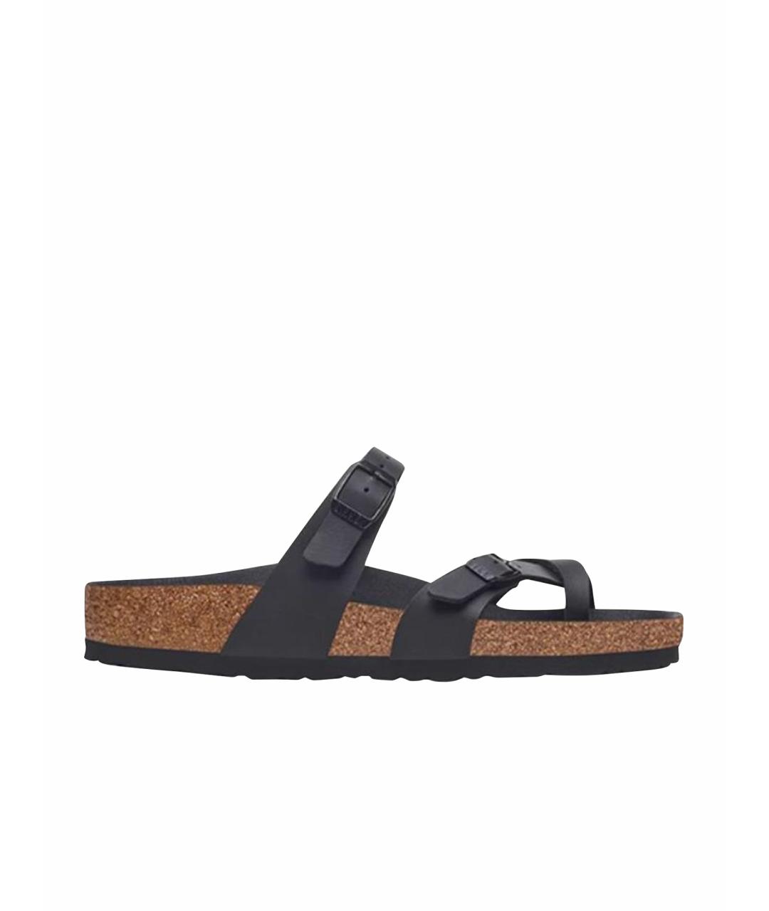 BIRKENSTOCK Черные шлепанцы, фото 1