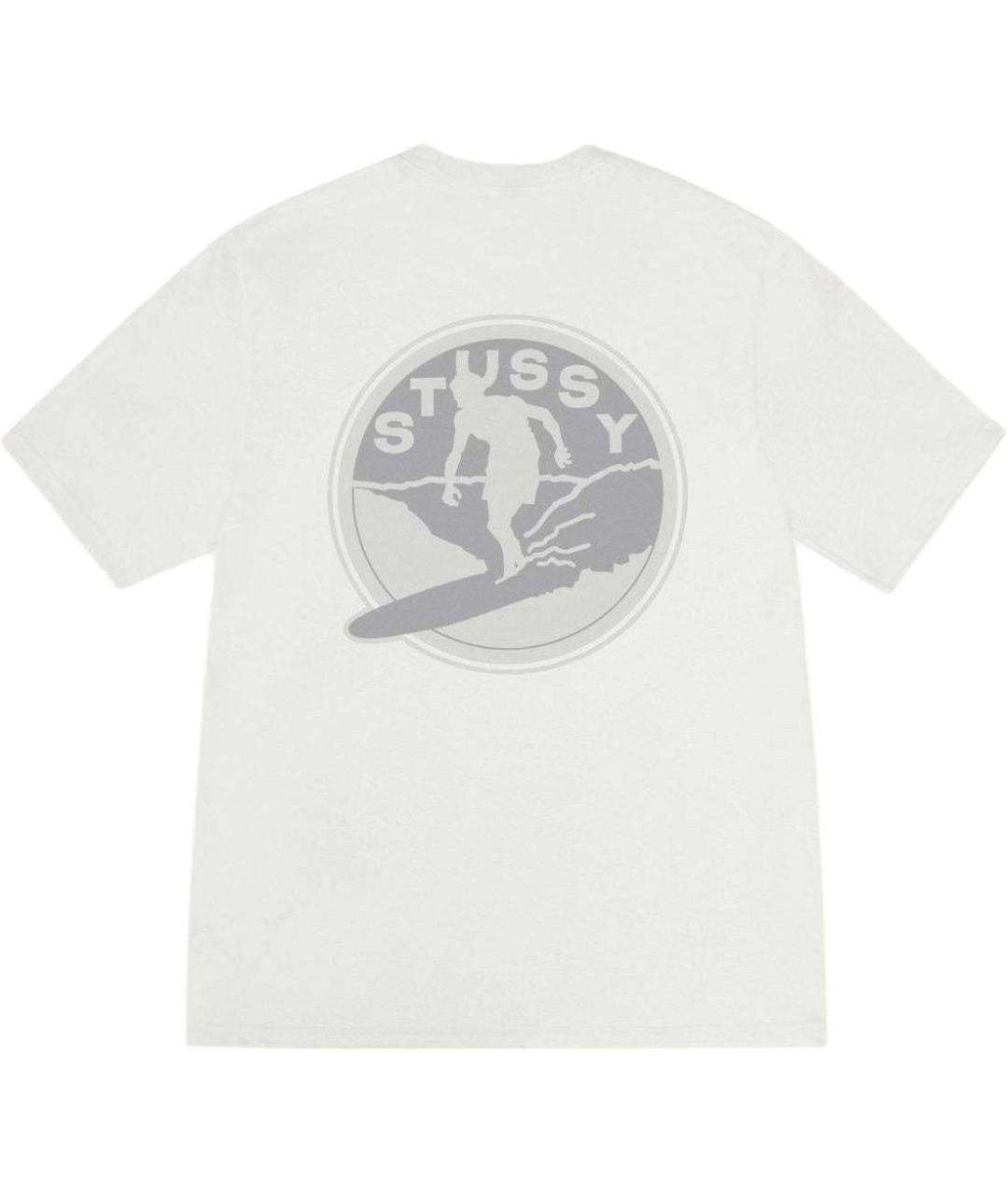 STUSSY Белая футболка, фото 2