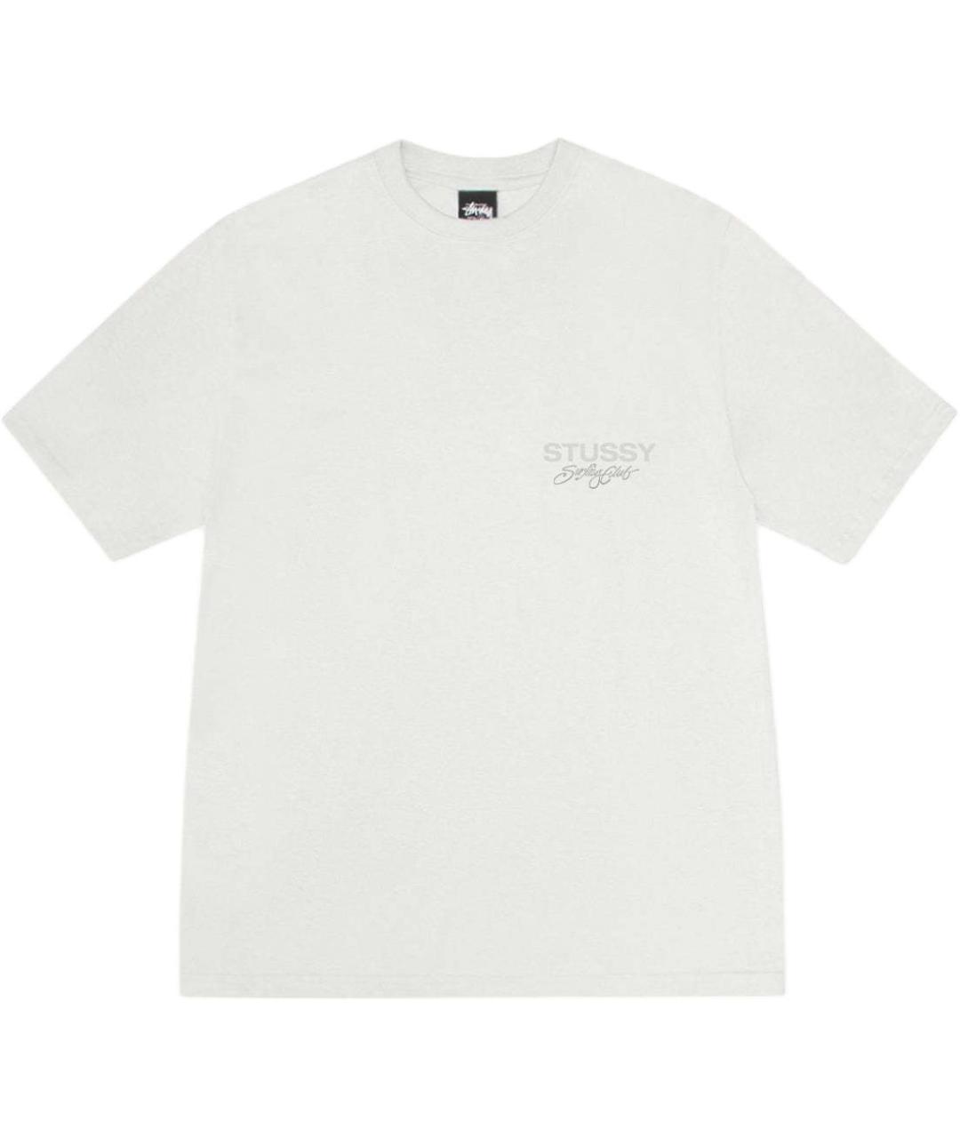 STUSSY Белая футболка, фото 1