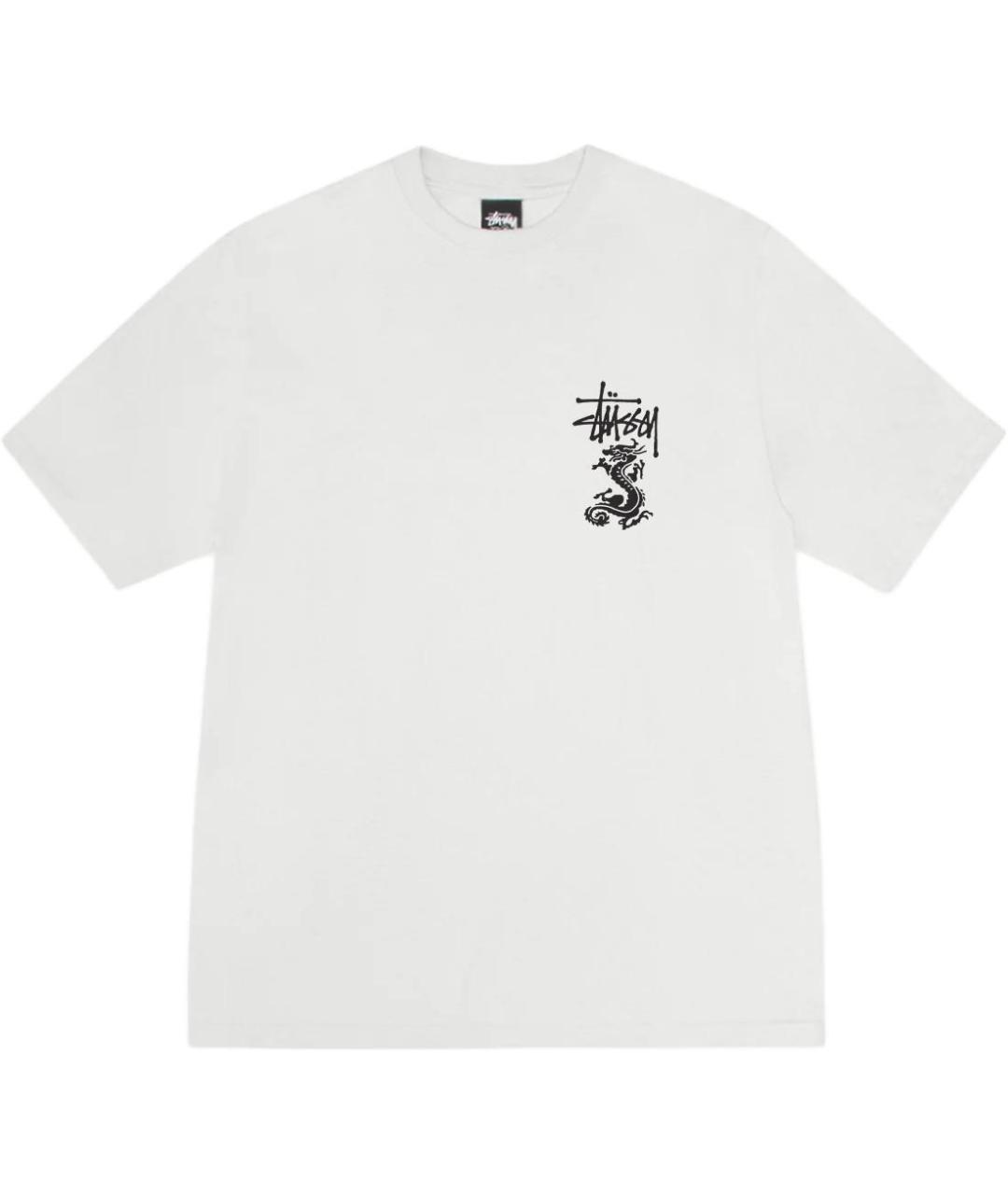 STUSSY Белая футболка, фото 1
