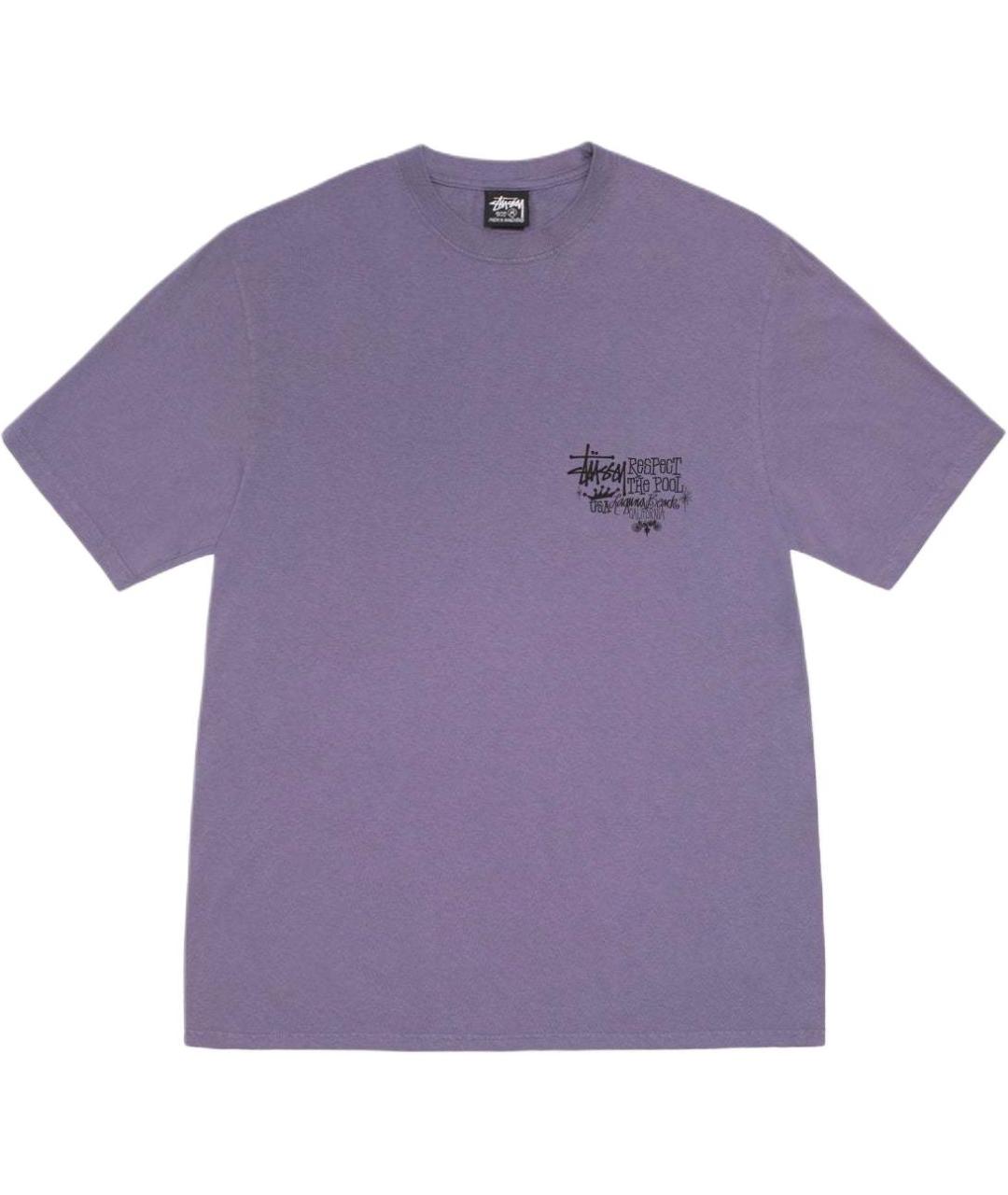 STUSSY Фиолетовая футболка, фото 1