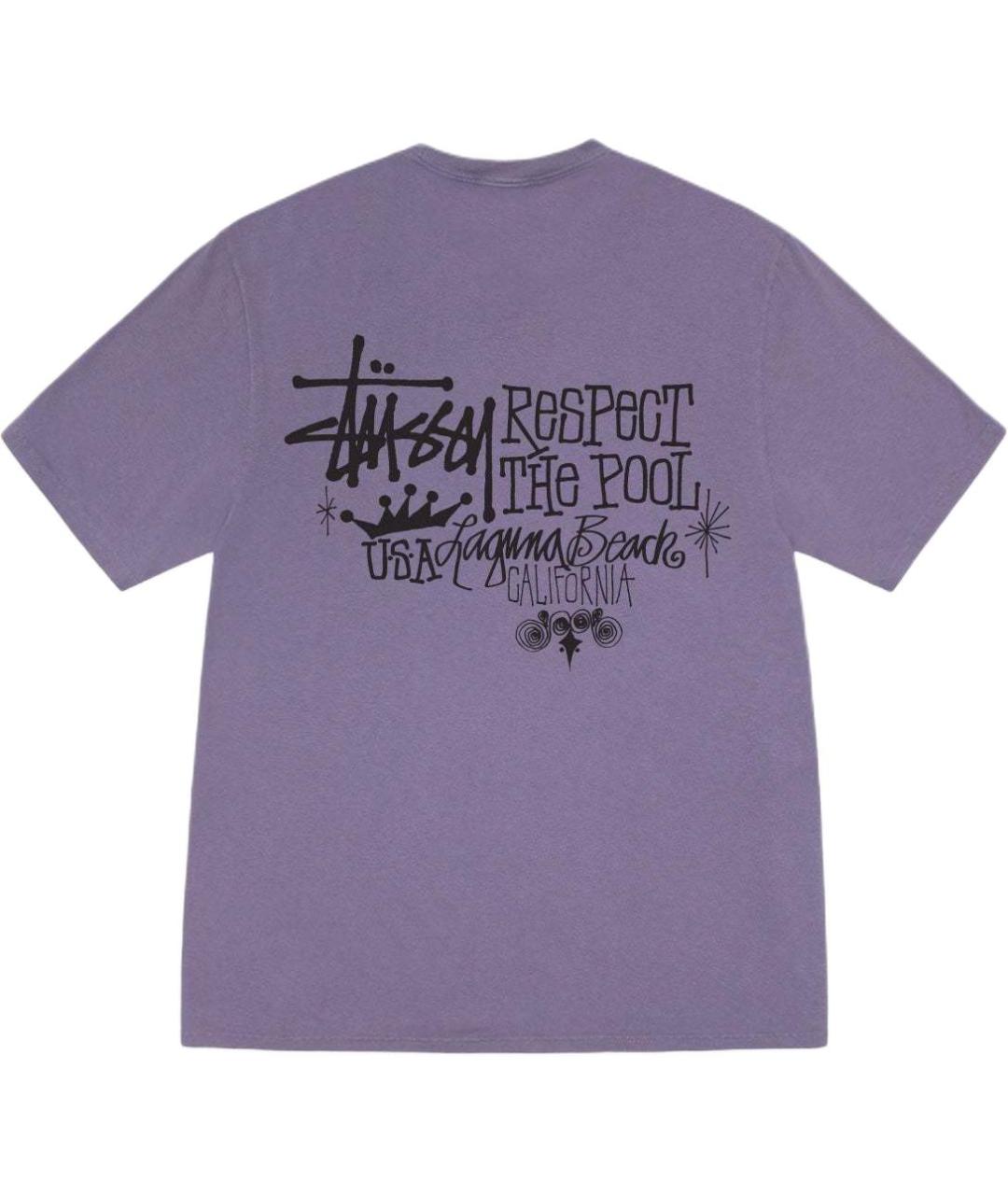 STUSSY Фиолетовая футболка, фото 2