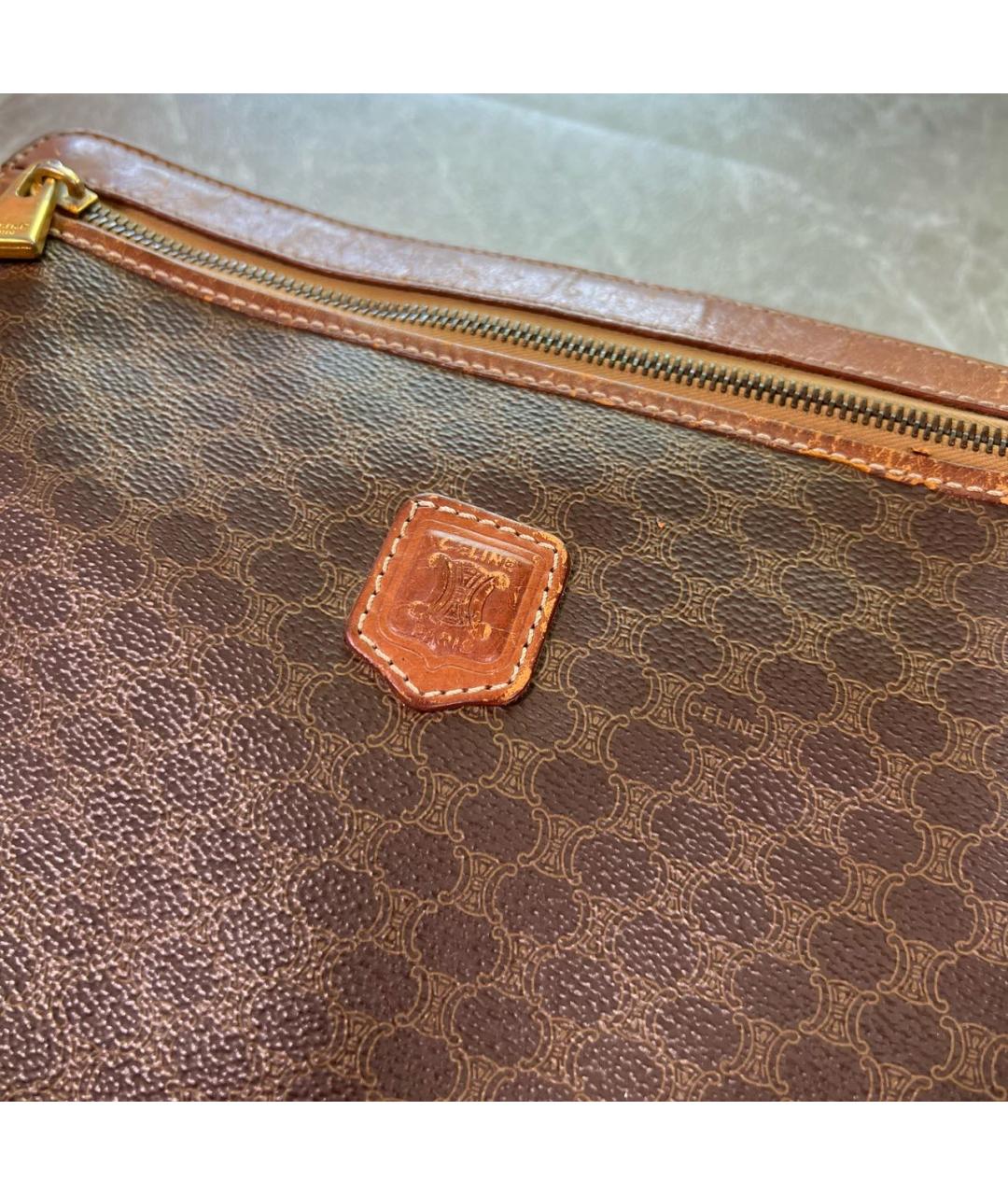 CELINE Коричневая кожаная папка для документов, фото 3