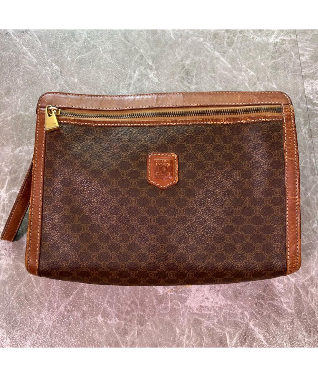 CELINE Коричневая кожаная папка для документов, фото 8