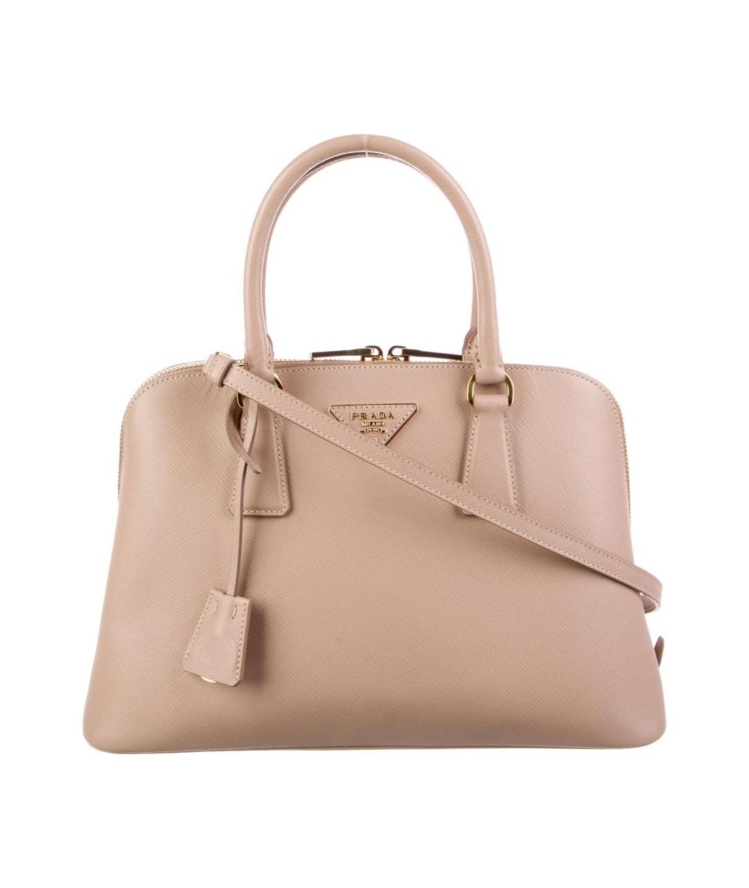 PRADA Коралловая кожаная сумка через плечо, фото 1