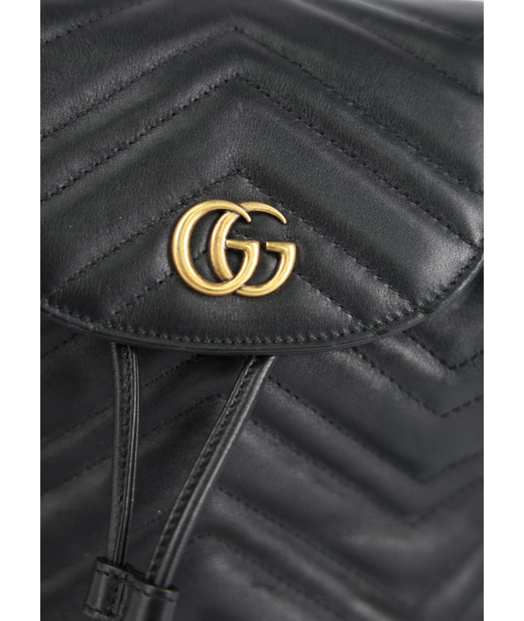 GUCCI Черный кожаный рюкзак, фото 5