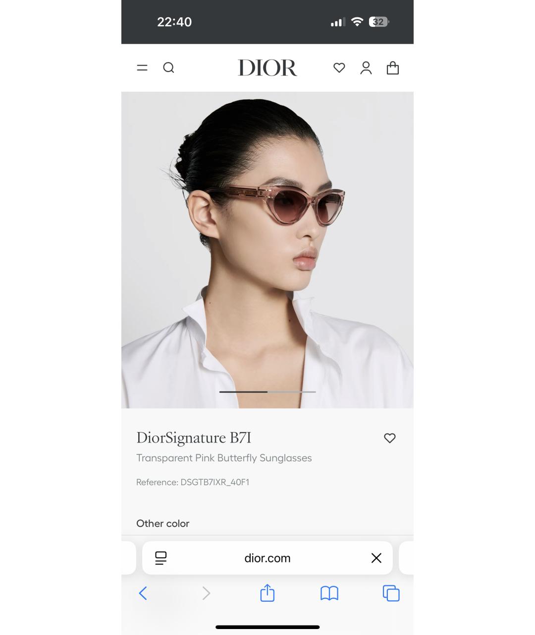 CHRISTIAN DIOR Розовые пластиковые солнцезащитные очки, фото 6