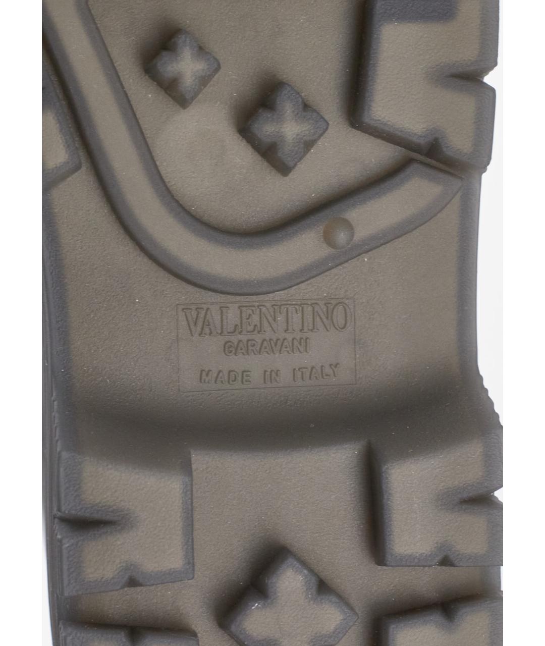 VALENTINO Черные кожаные лоферы, фото 6