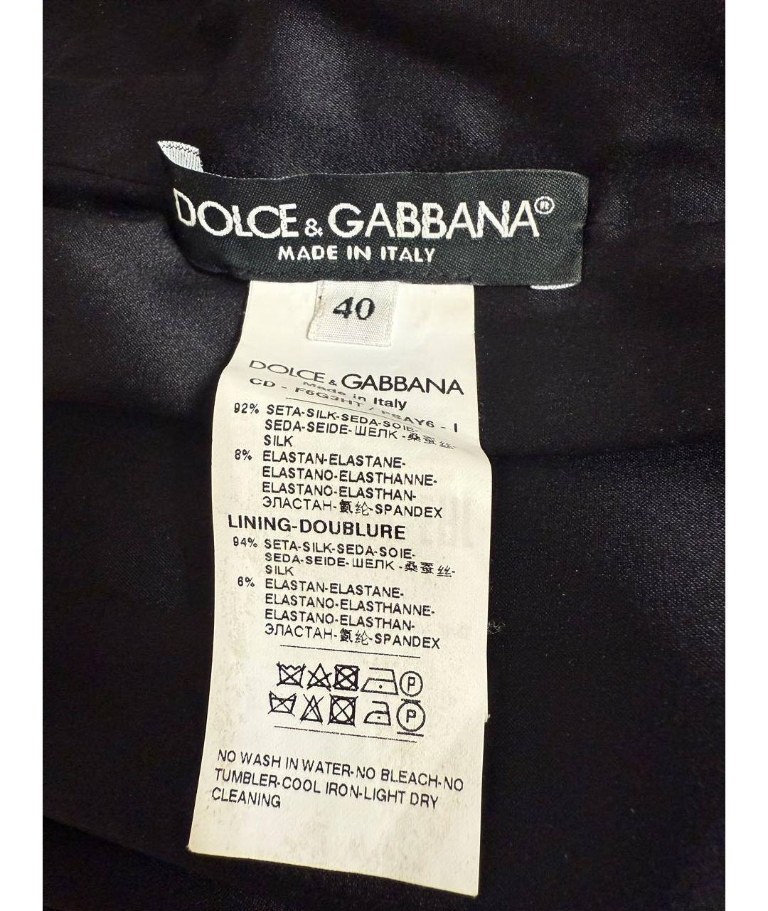 DOLCE&GABBANA Зеленые шелковое вечернее платье, фото 5