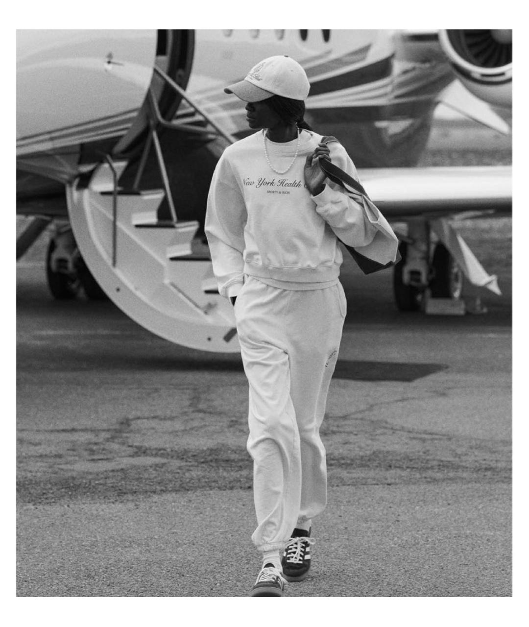 SPORTY AND RICH Бежевый хлопковый спортивные костюмы, фото 3
