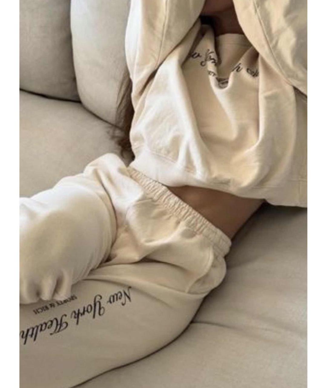 SPORTY AND RICH Бежевый хлопковый спортивные костюмы, фото 4