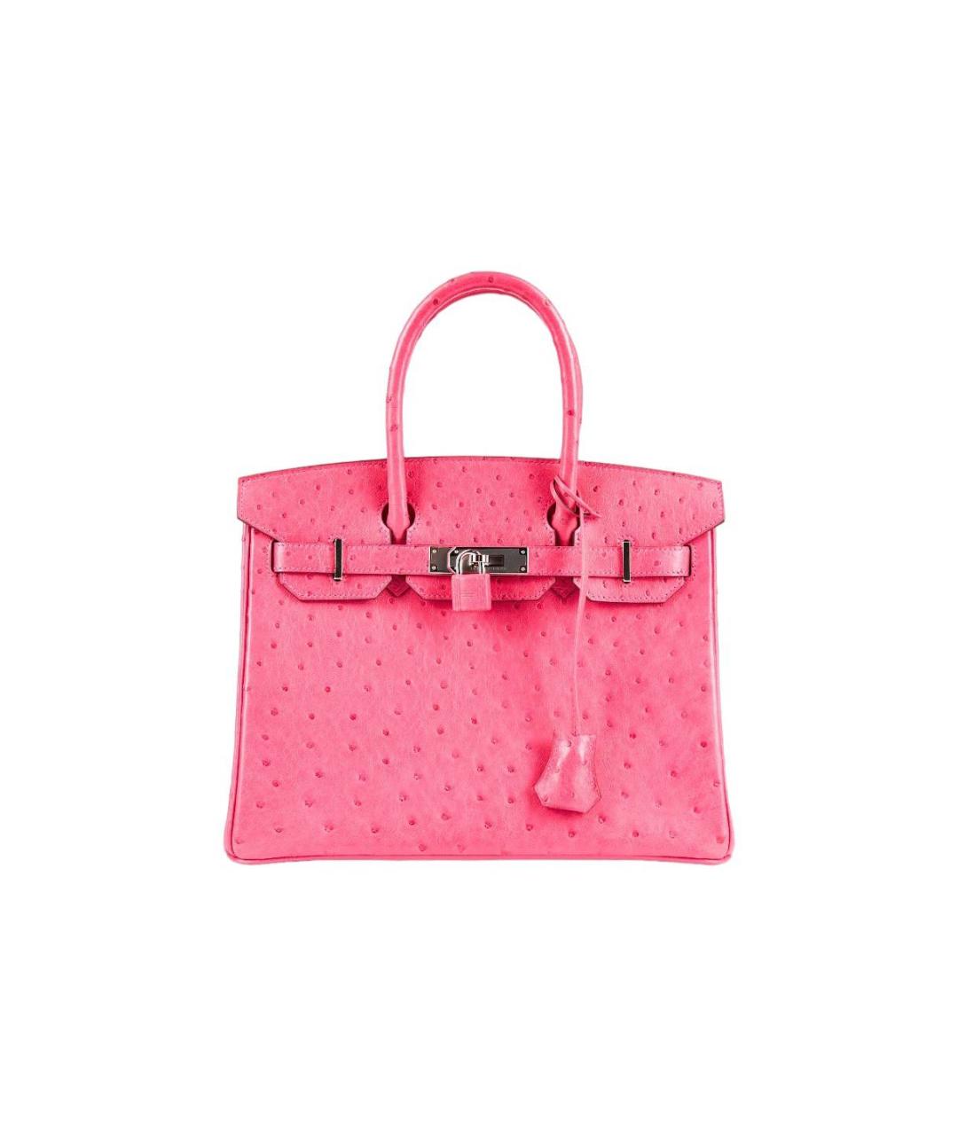 HERMES Розовая сумка тоут из экзотической кожи, фото 1