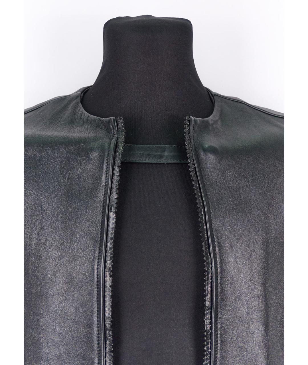 GOLDEN GOOSE DELUXE BRAND Черная кожаная куртка, фото 3
