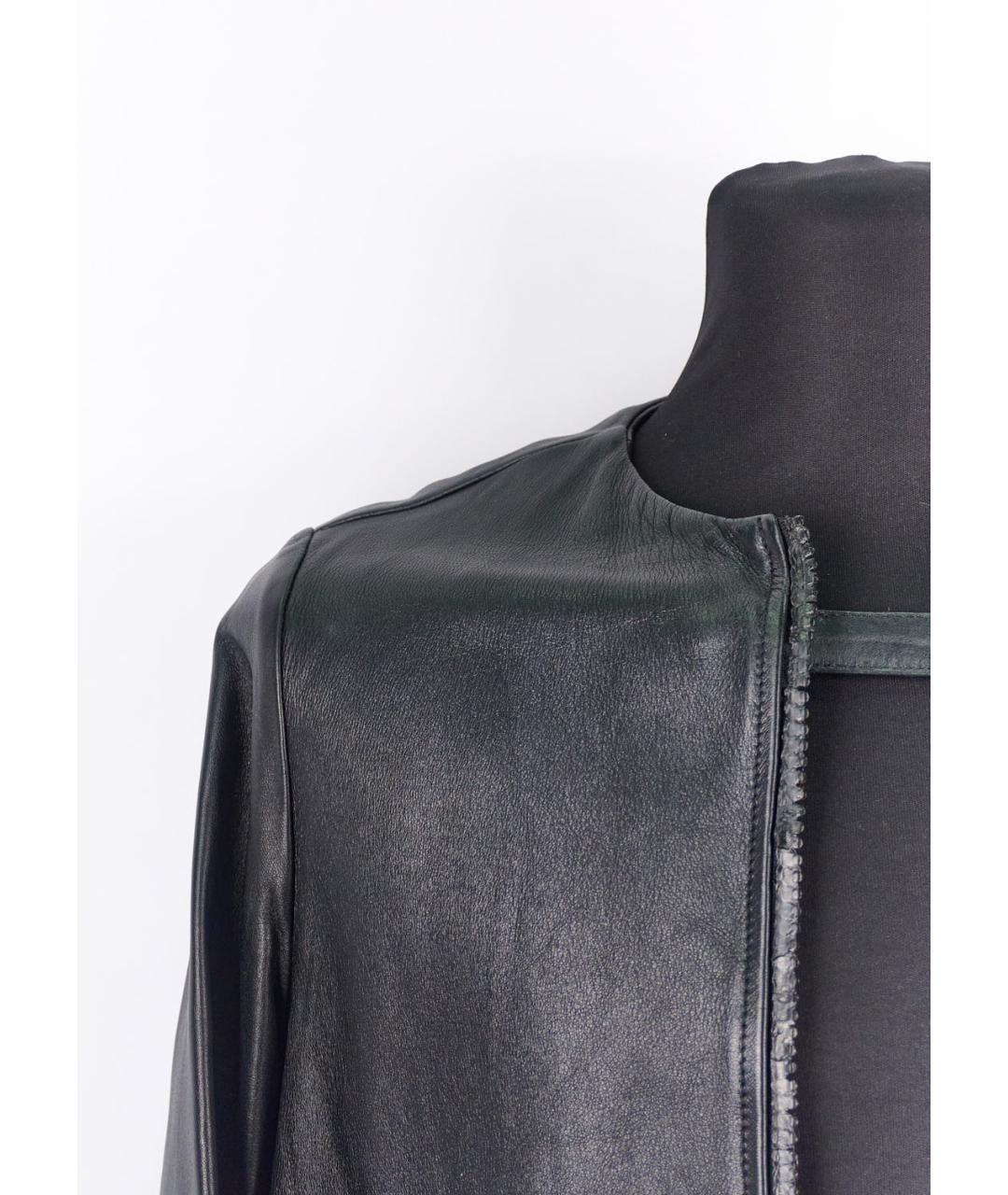 GOLDEN GOOSE DELUXE BRAND Черная кожаная куртка, фото 2