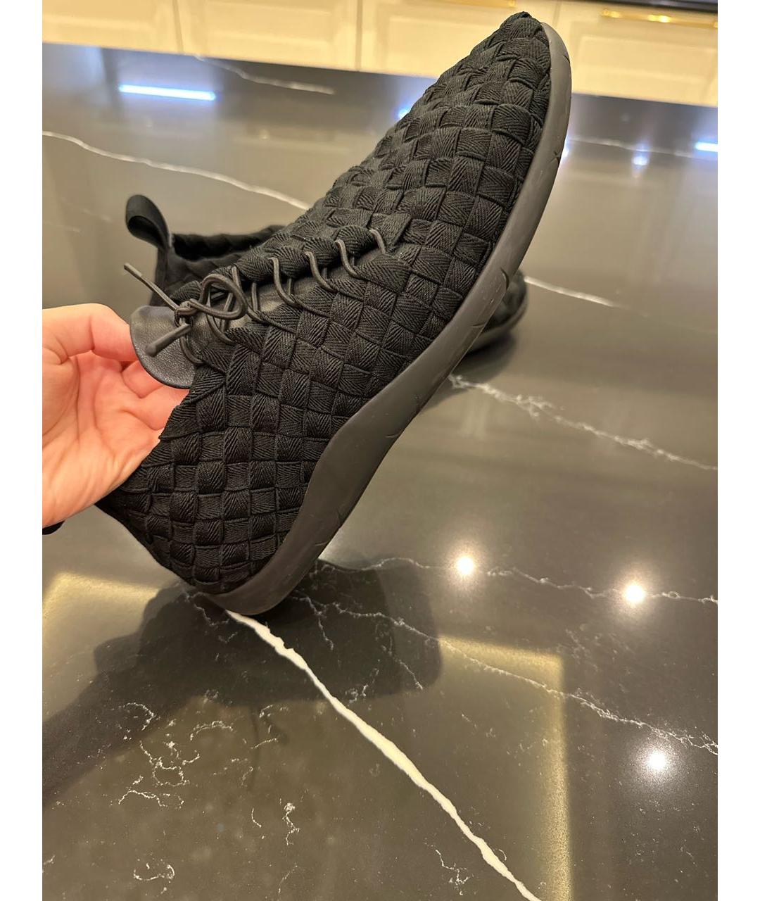 BOTTEGA VENETA Черные текстильные мокасины, фото 5