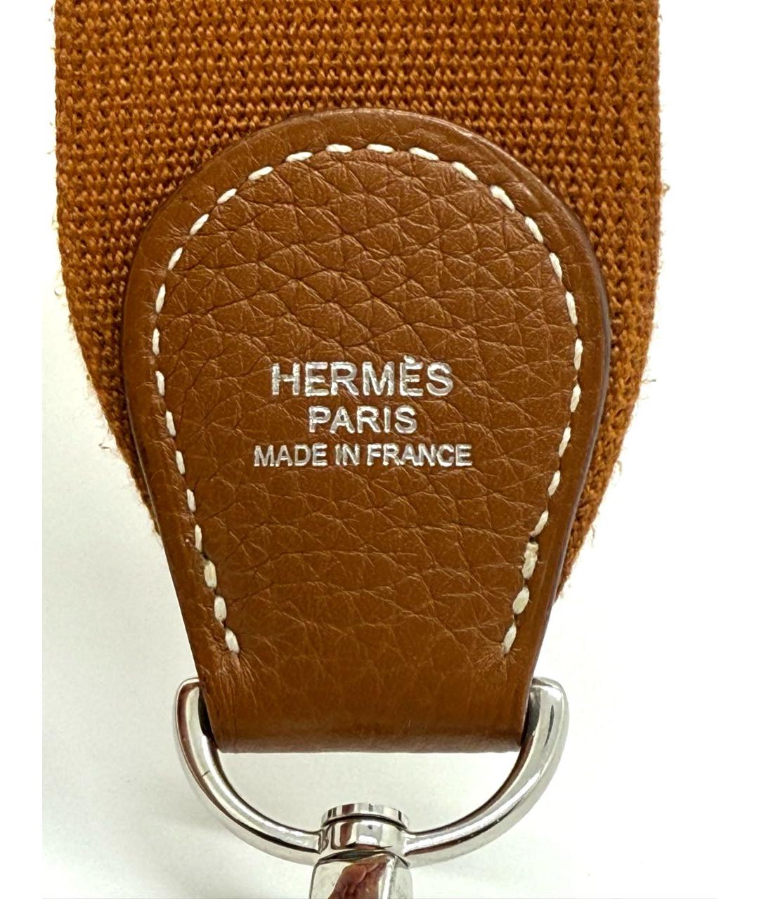 HERMES Коричневая кожаная сумка через плечо, фото 7