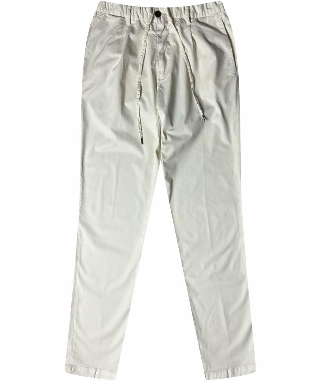 CORNELIANI Белые брюки чинос, фото 1