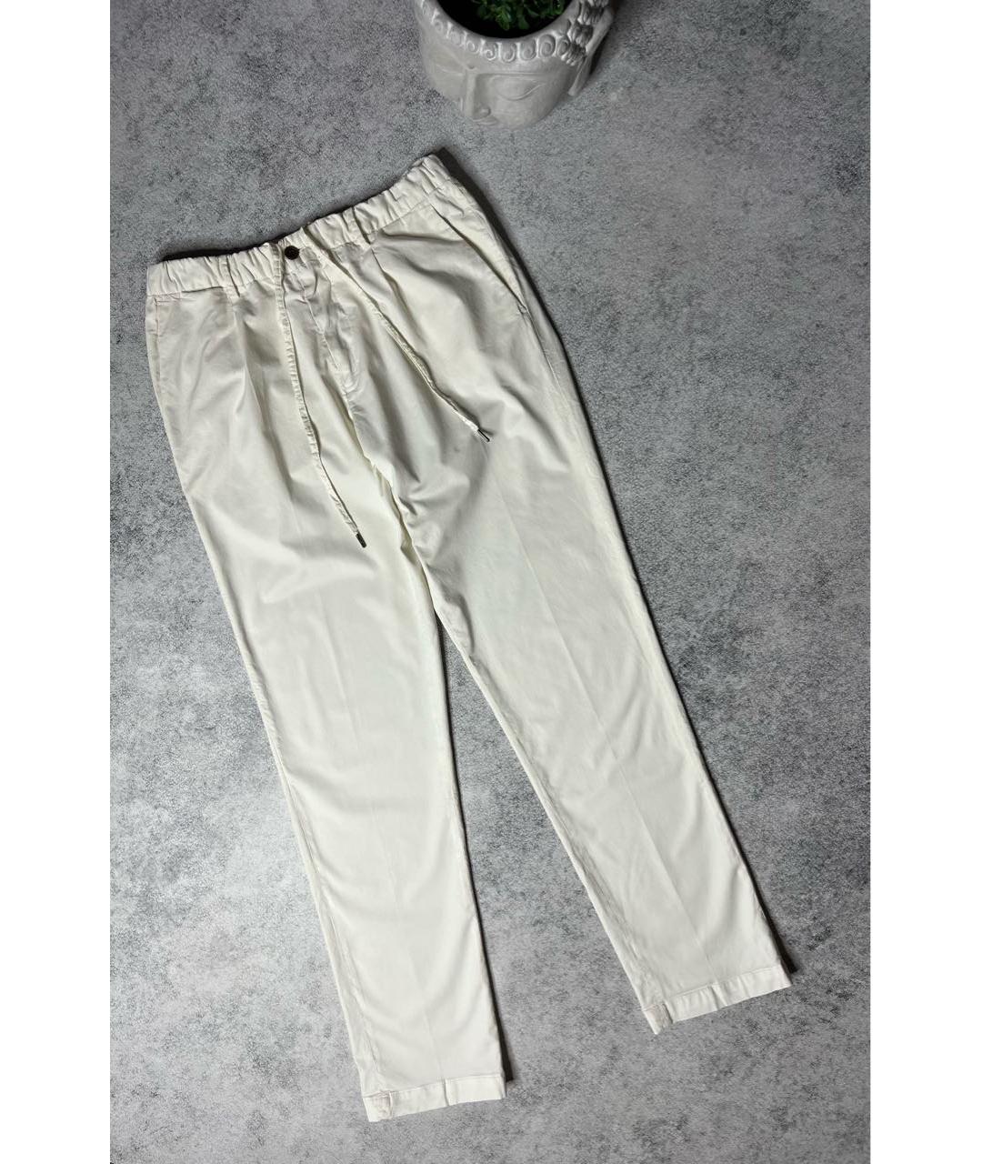 CORNELIANI Белые брюки чинос, фото 9