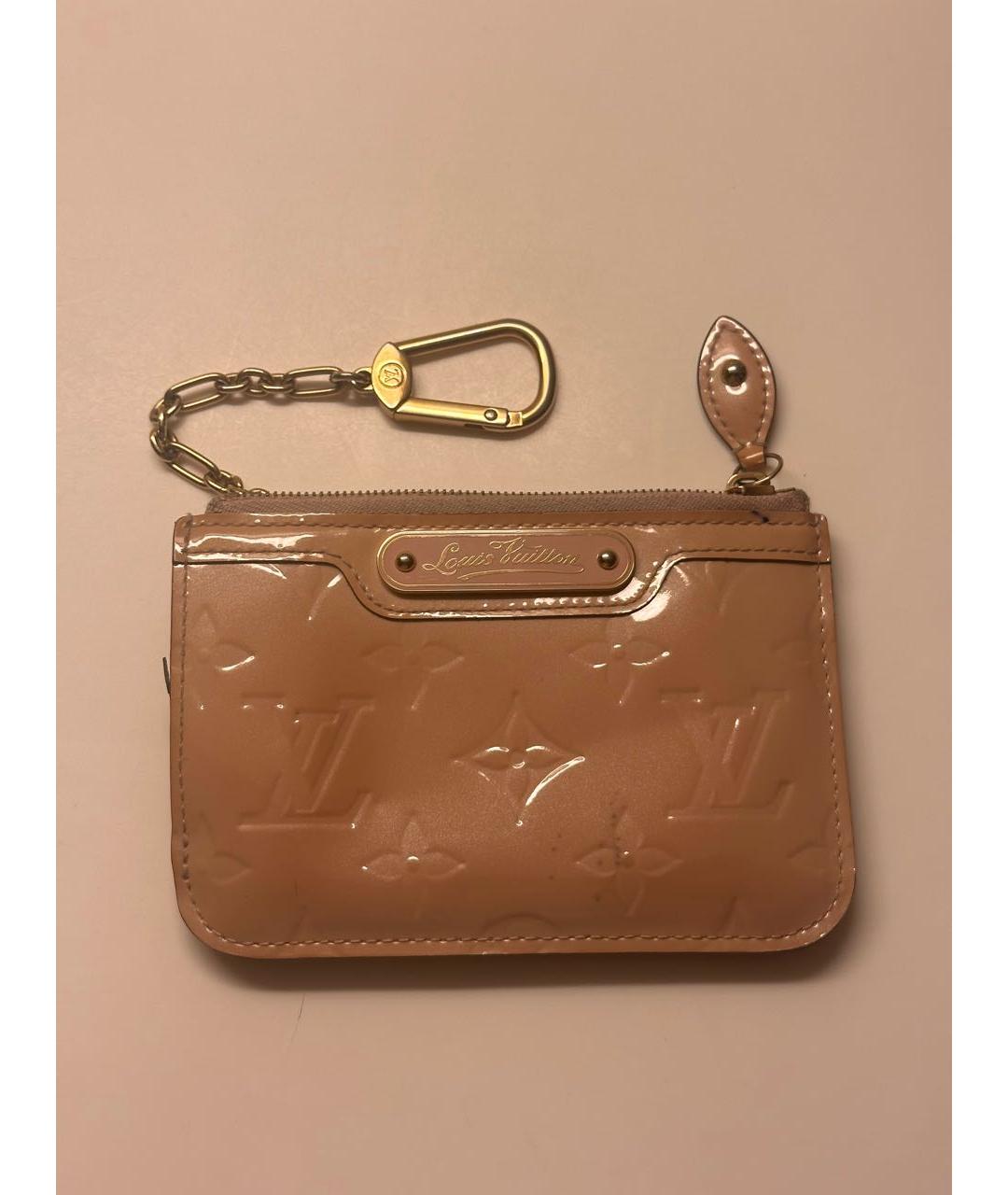 LOUIS VUITTON Антрацитовый кошелек из лакированной кожи, фото 2