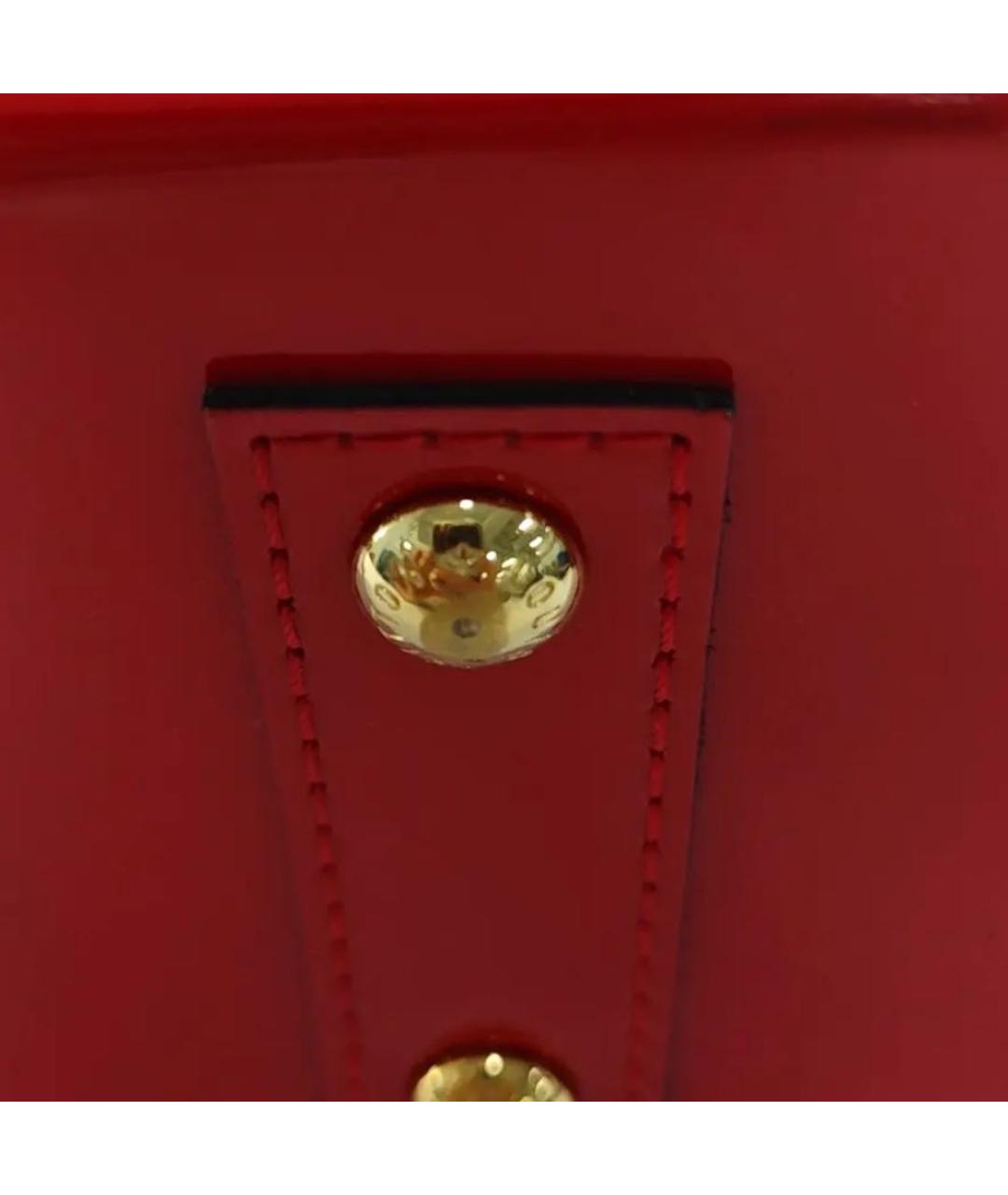 LOUIS VUITTON Красная сумка с короткими ручками из лакированной кожи, фото 8