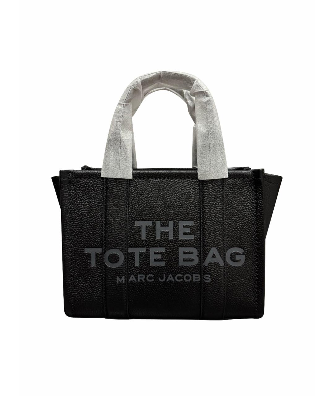 MARC JACOBS Черная кожаная сумка тоут, фото 1
