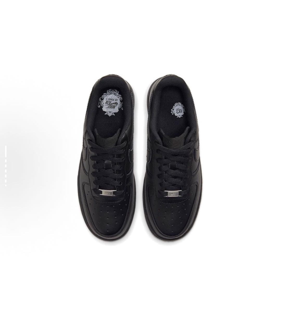 NIKE Черные кожаные кроссовки, фото 3