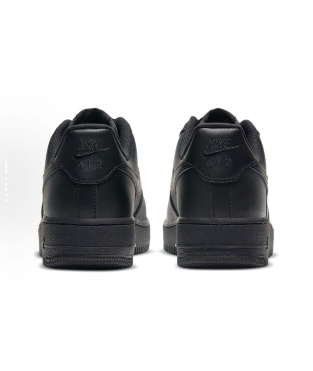 NIKE Черные кожаные кроссовки, фото 4