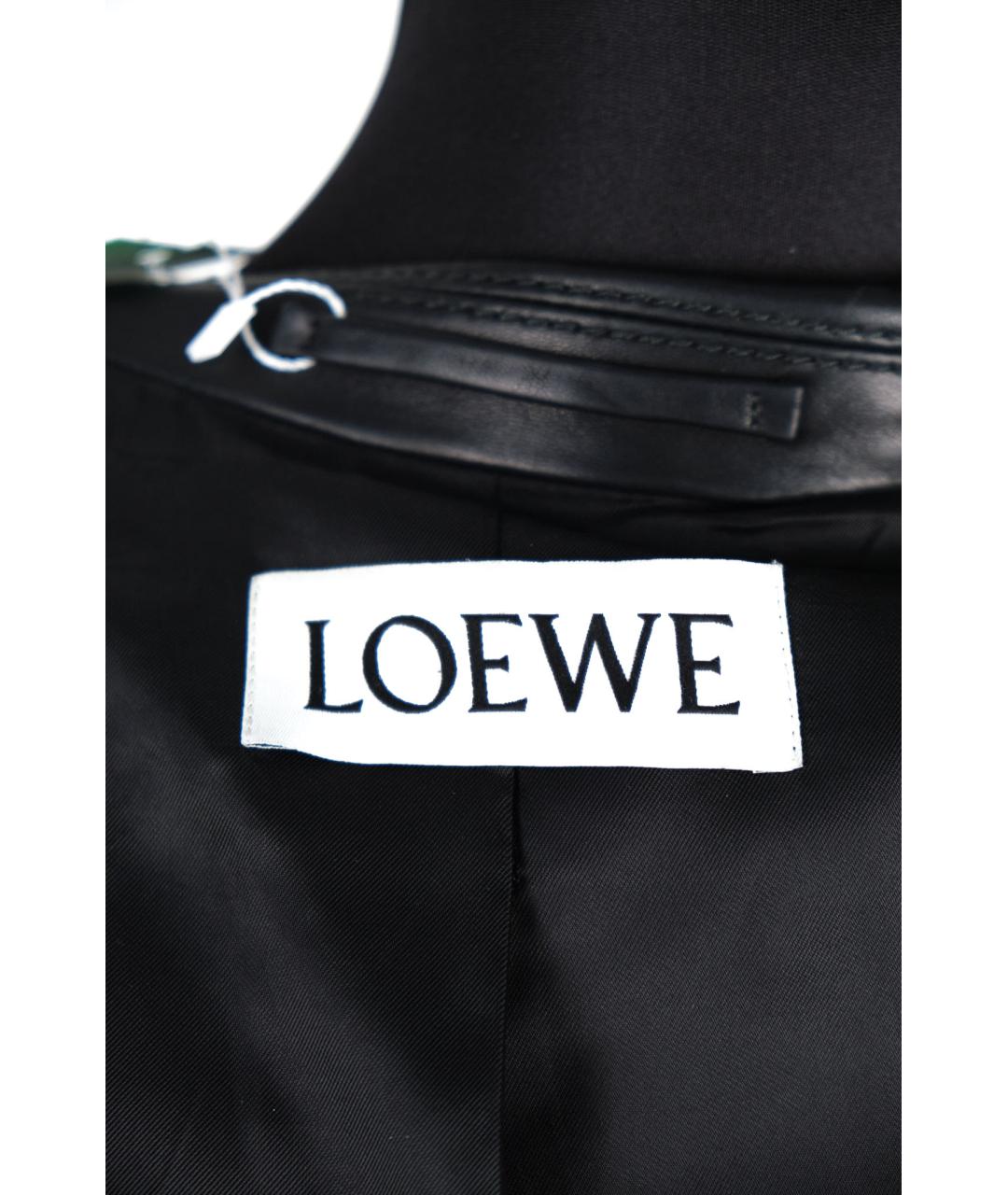 LOEWE Черная кожаная куртка, фото 6
