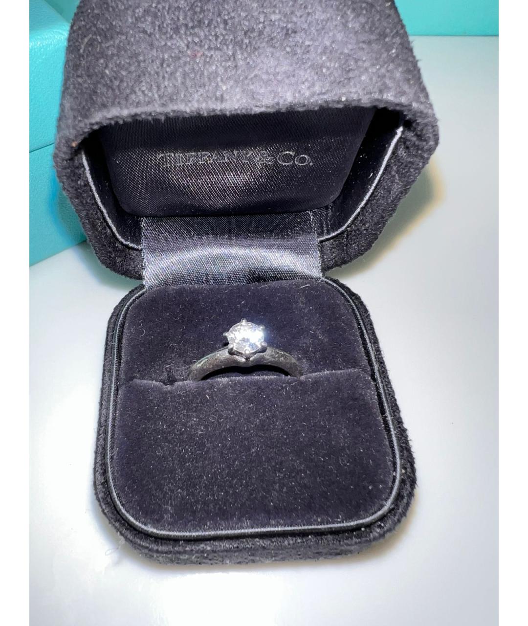 TIFFANY&CO Белое платиновое кольцо, фото 5