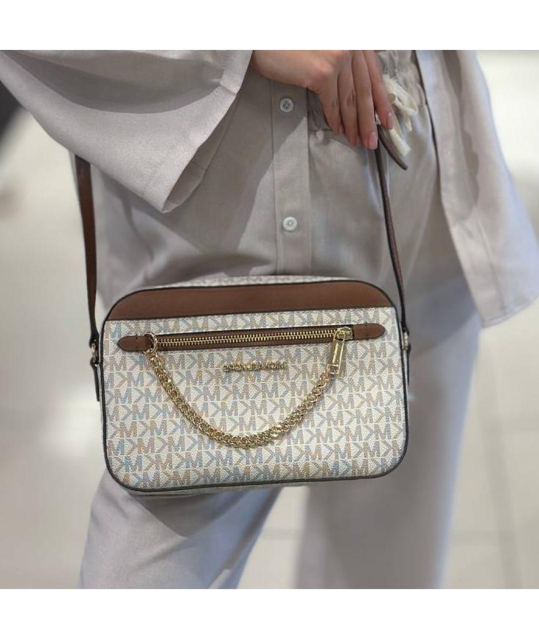 MICHAEL KORS Бежевая сумка через плечо, фото 4