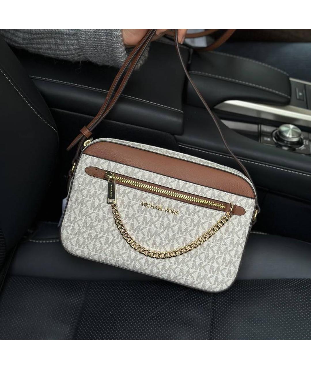 MICHAEL KORS Бежевая сумка через плечо, фото 5