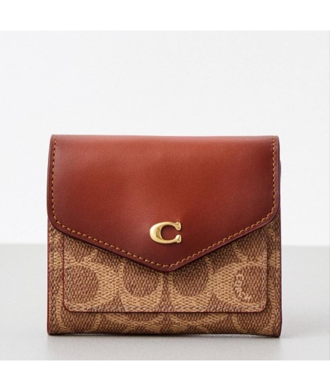 COACH Коричневый кошелек, фото 7