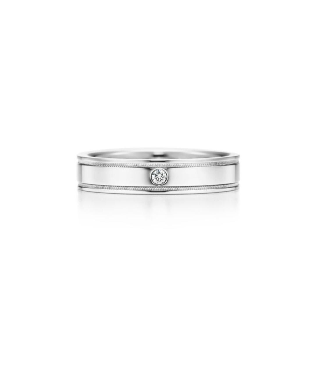 TIFFANY&CO Белое платиновое кольцо, фото 9