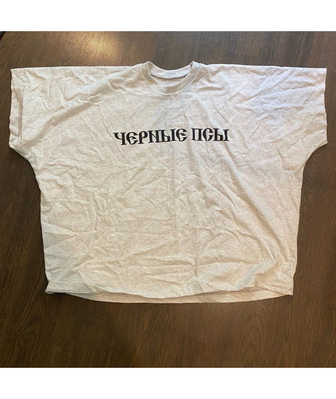 YEEZY Серая хлопковая футболка, фото 2