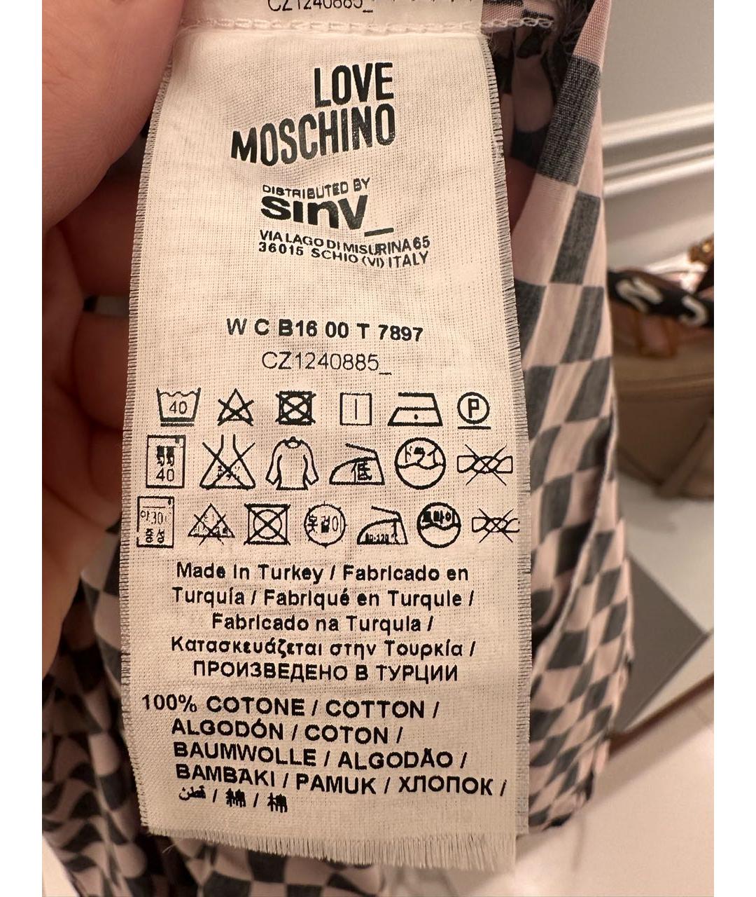 LOVE MOSCHINO Хлопковая рубашка, фото 6
