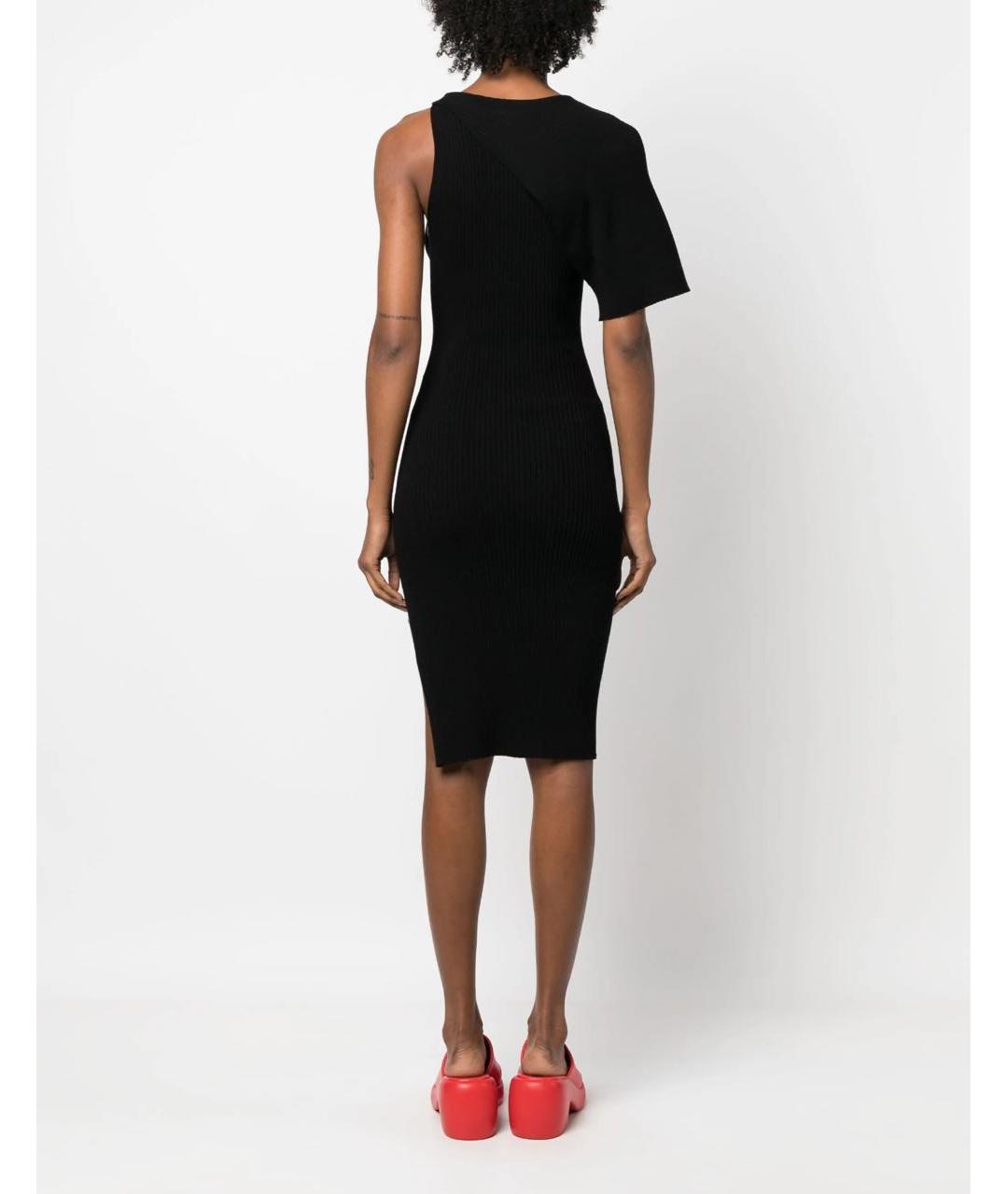 COURREGES Черное вискозное вечернее платье, фото 6
