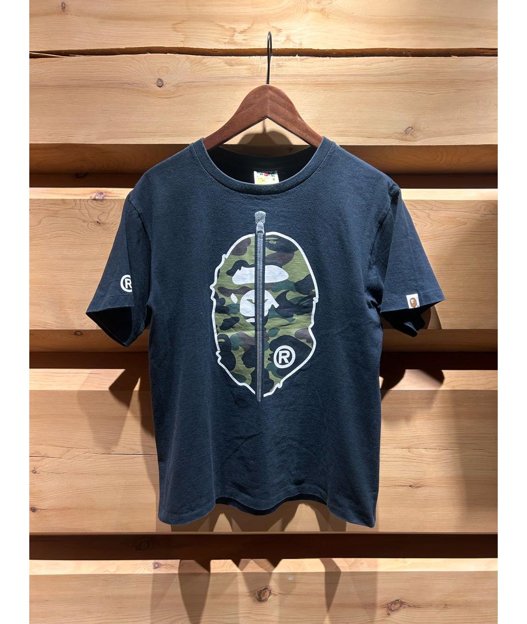 BAPE Черная хлопковая футболка, фото 3