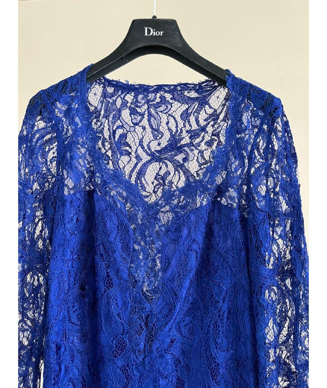 EMILIO PUCCI Синее вискозное платье, фото 3