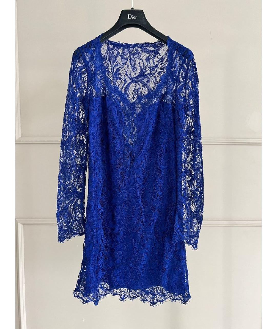 EMILIO PUCCI Синее вискозное платье, фото 10