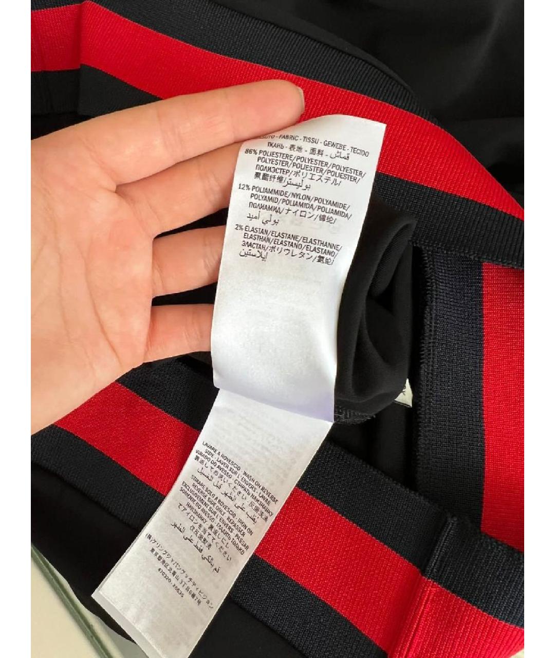 GUCCI Черное полиэстеровое повседневное платье, фото 9