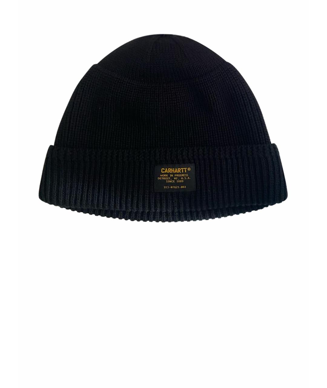 CARHARTT WIP Черная хлопковая шапка, фото 1